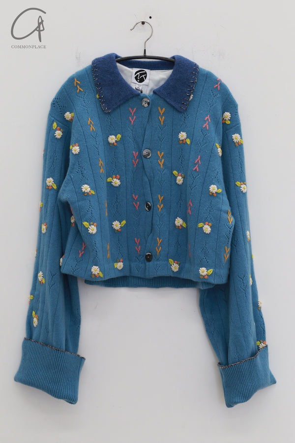 YANYAN KNITS 24 Autumn and Winter Shirt Jacket YYK-YYW23-1682-LAN Blue